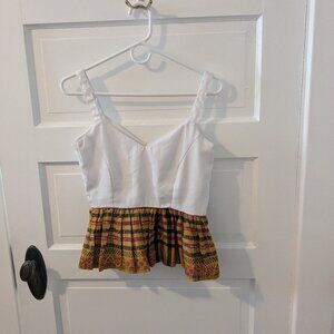 White cotton tank top